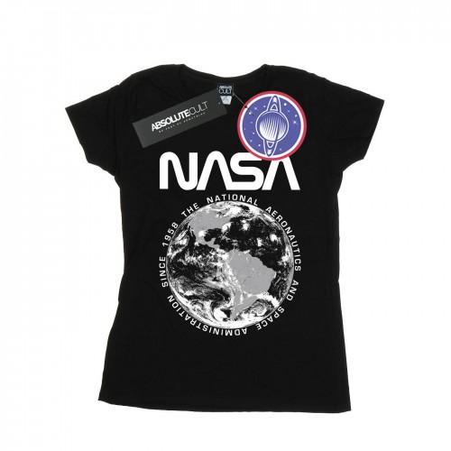 NASA Womens/Ladies Planet Earth Cotton T-Shirt