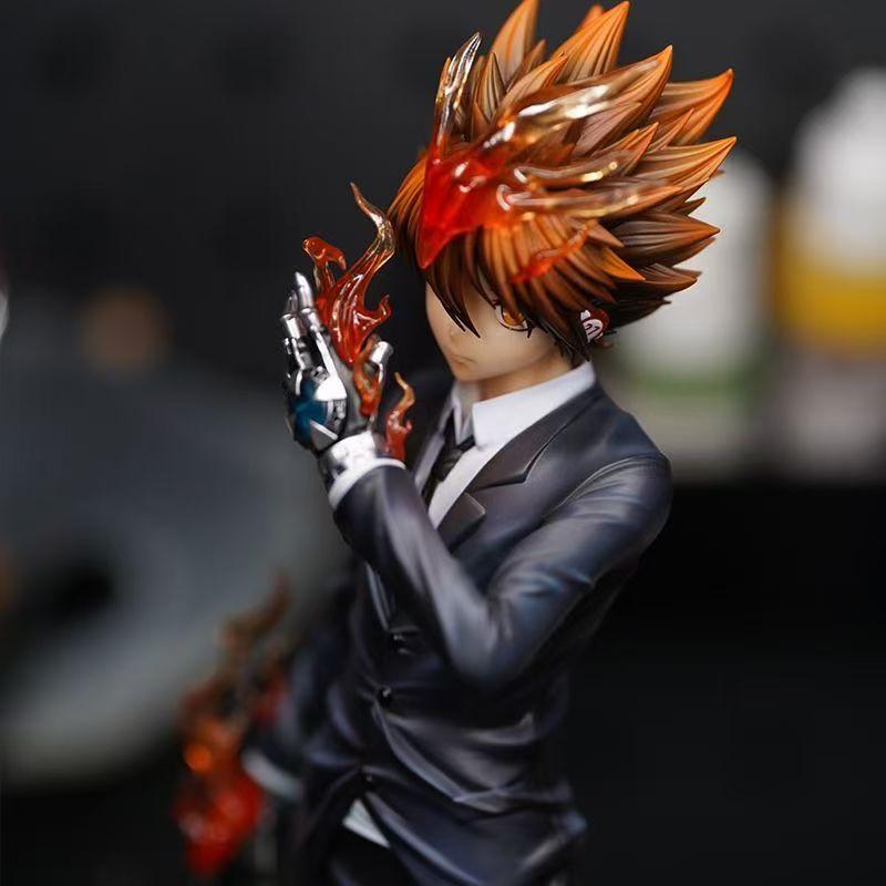 Учитель Кэнки Савада Цунаёси Масштаб 1/6 Цуна Савада Арка Будущего Reborn Аниме GK Статуя Коллекционная Модель с Эффектом Пламени