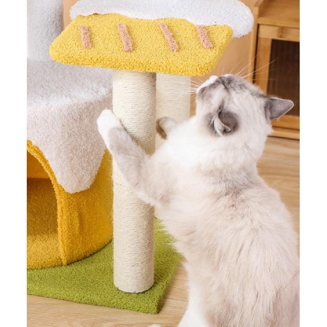 Кошачье дерево Кошачья башня, Многоуровневое кошачье дерево для домашних кошек, Высокое кошачье дерево для больших кошек Kitty, Центр деятельности с мебелью для кошек