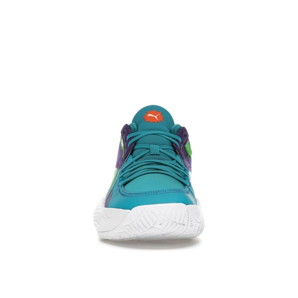 Puma Rugrats X Court Rider Men Sneakers Blue Caribbean-Sea Dragon-Fire 195698-01