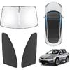 Karltys 3PCS Windshield Sun Shade For -2025 Hyundai Santa Cruz, 210T Thickened Front And Side Window Sunshade Cover  Fit Santa Cruz, Foldable Sun