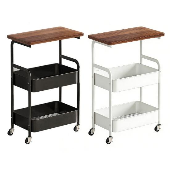 3-ярусная тележка на колесиках, многофункциональная тележка-органайзер для кухни, ванной комнаты, гостиной, офиса, дивана, прикроватная тумбочка, полка для хранения игрушек и закусок