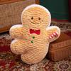 High Quality Christmas Plush Dolls Pillow Christmas Tree Gingerbread Man Santa Claus Wreath Plush Toys for Girls Gift