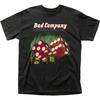 Мужская футболка Bad Company Straight Shooter с лицензионным изображением рок-н-ролльной группы Черная
