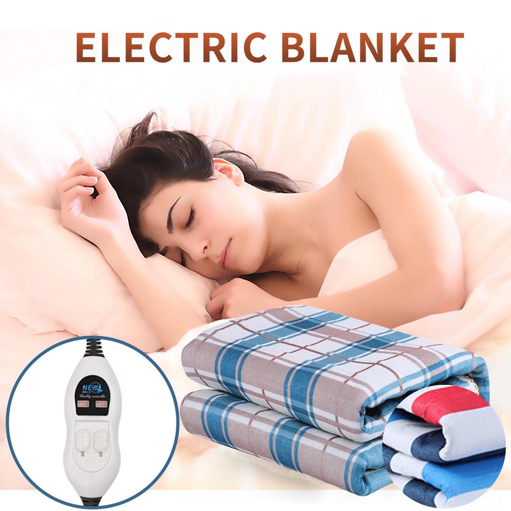 Cozy Soft Flannel Electric Heated Winter Blanket Electric Blanket Electric Heated Soft Temperature Control