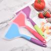 High-Temperature Resistant Silicone Wide Mouth Frying and Pancake Spatula – Translucent Tamagoyaki Shovel Kitchen Utensil