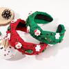 Rhinestone Christmas Hairband Snowflake Party Cosplay Props Funny Snowman Creative Hair Hoop  Women