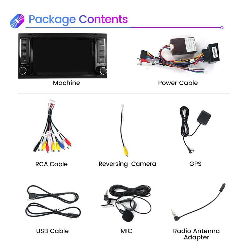 Navifly 7-дюймовый Android Auto Carplay All in one для Volkswagen VW Touareg Multivan T5 Transporte 2004-2011 2 Din Car Radio GPS BT