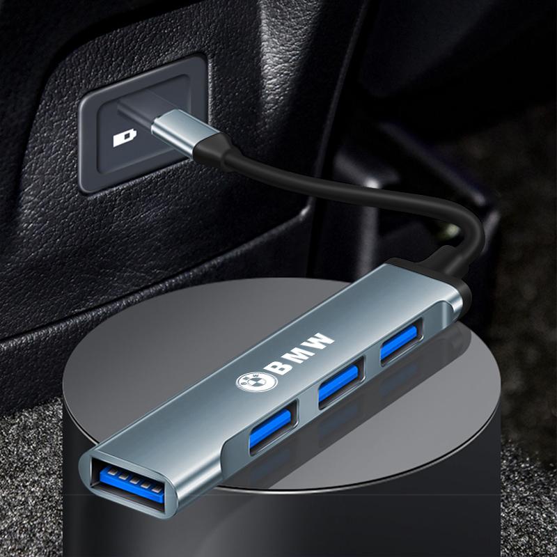 BAAK1 Hot For BMW Car 4-in-1 USB Type-C Expander Adapter For BMW F12 F13 G11 G12 G08 E89 E86 F26 F16 F40 G30 F10 F20 F46 G14 G07 X1 X2