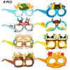 Oktoberfest 8pcs Beer Eye Glasses Paper Photo Props Party Decoration Kids Adult