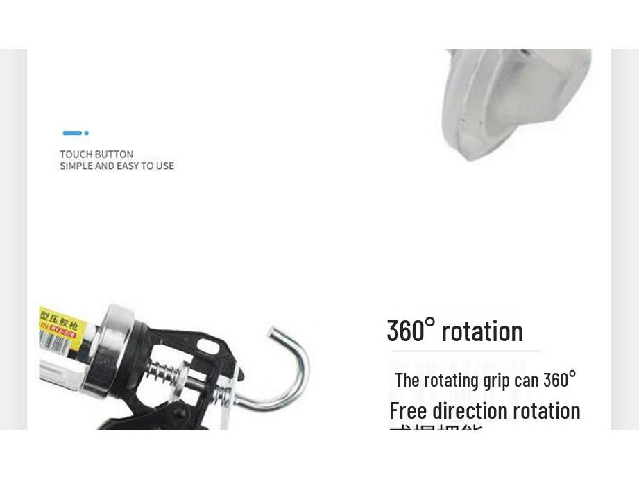 995 Универсальный алюминиевый и нержавеющий пистолет для структурного клея - Экономящий силы инструмент для герметизации мягких туб и клея для стекла
