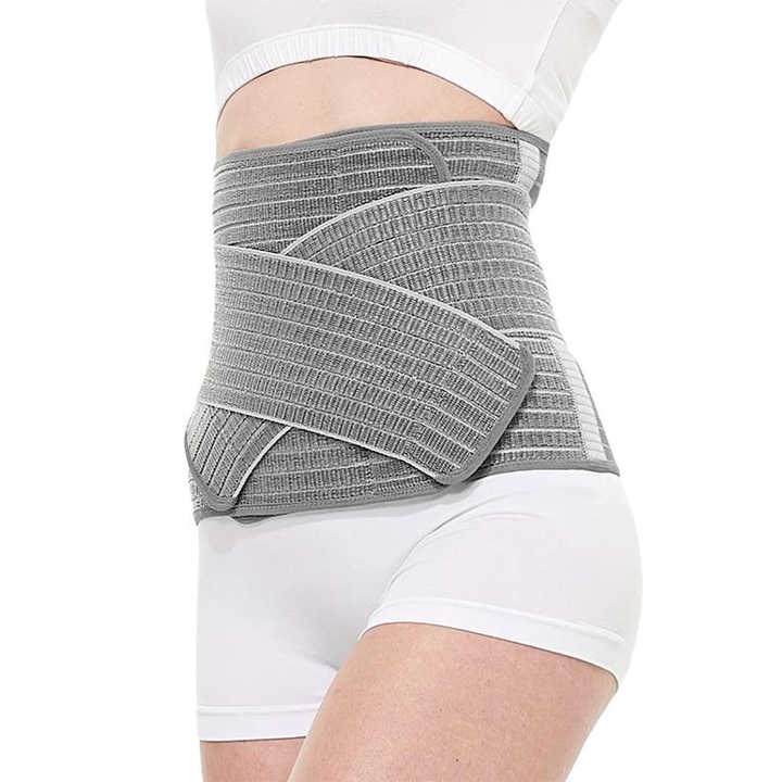 Bamboo Postpartum Belly Band Pelvis Girdle Waist Trimmer Belt for C-Section Recovery Postnatal Care