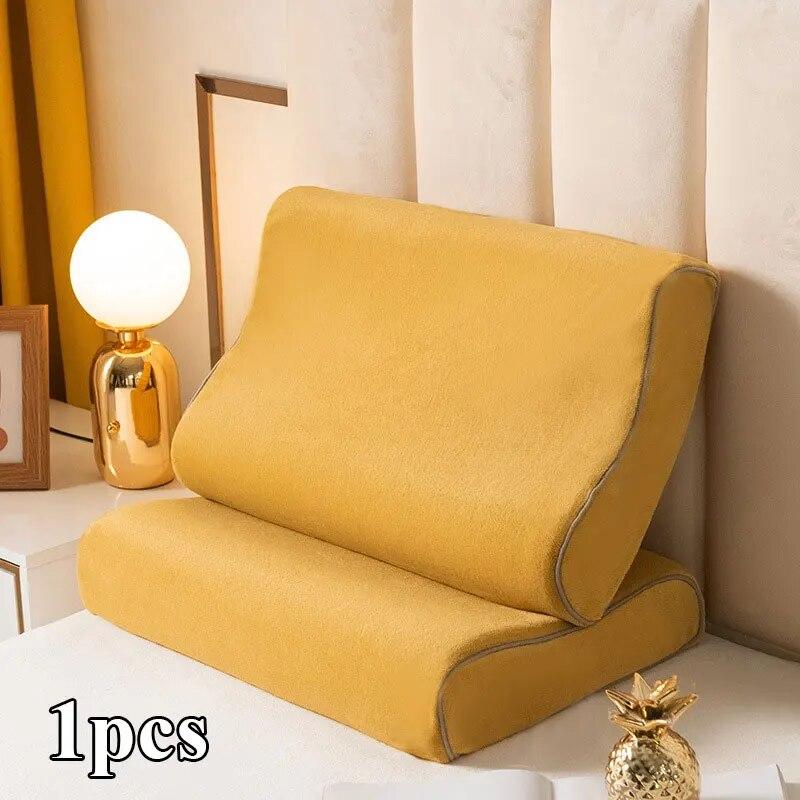 Однотонное постельное белье, мягкая наволочка, наволочка, минималистский стиль, наволочка из хлопкового латекса