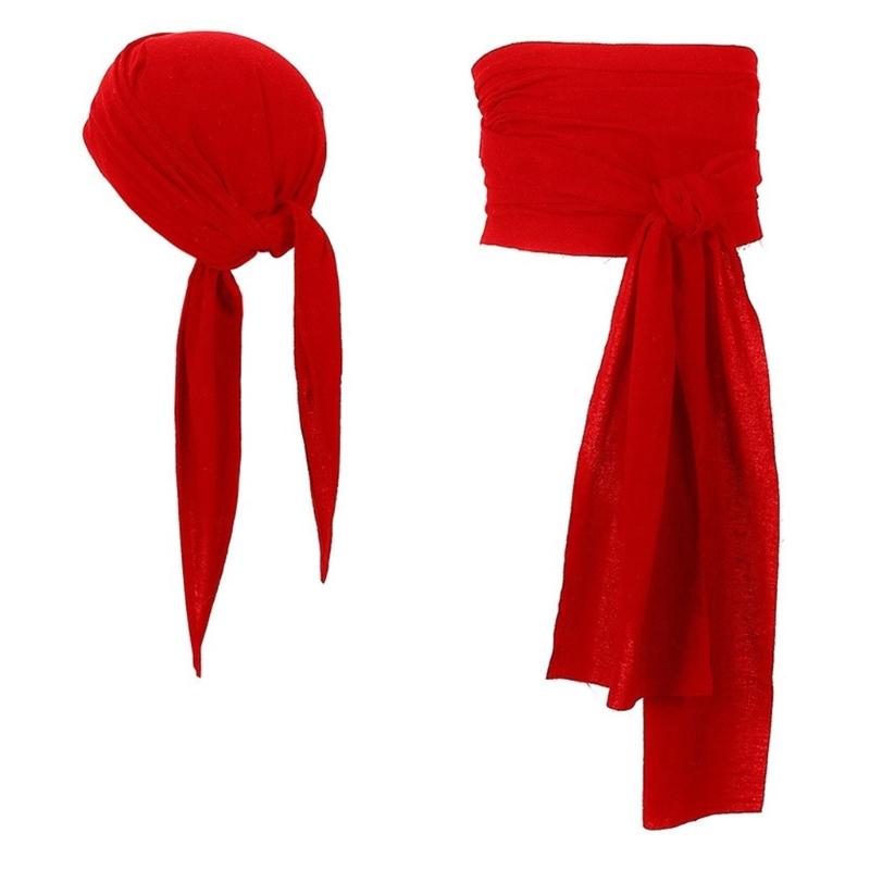 Пиратская бандана, средневековая, эпохи Возрождения, пиратский пояс-кушак, пиратские повязки на голову, широкий пояс для костюма на Хэллоуин