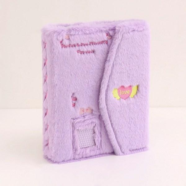 Songheung 6 Hole Poker Binder Album A5 40 Sheets 4 Compartment Double Sided Inner Paper Poker Album Diary, Black, 1 Piece