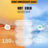 400/13 Oz Wave Bubble Glass Set of 4 Iced American Coffee Cups Wave Bubble Glass Drink Cups for Cocktail Whiskey Bar Party