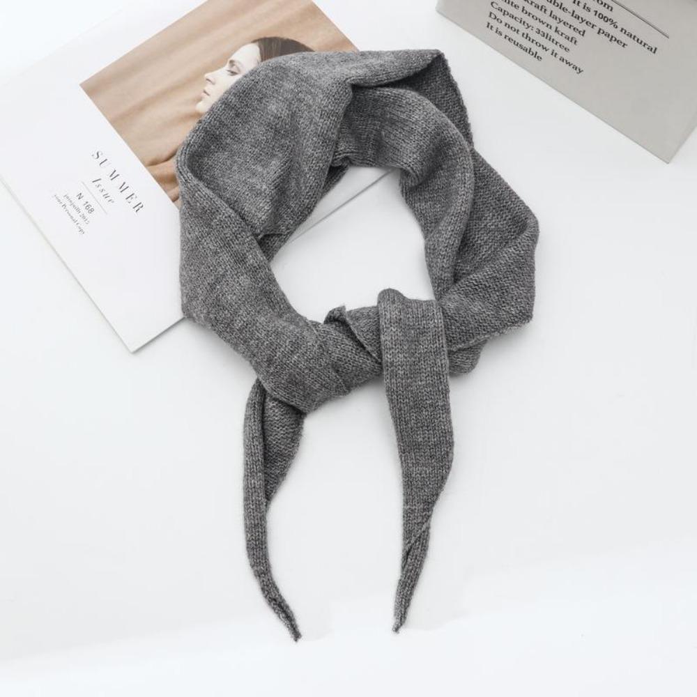 Winter Wool Triangular Scarf Korean Style Headscarf Shawl New Warm Knitted Scarf