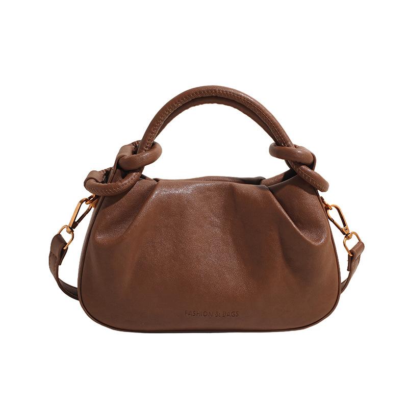 Handheld Fashionable Solid Color Women's Crossbody Bag New Simple Casual Shoulder Bag High-End Handbag KTY
