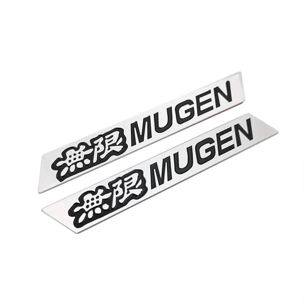 2 шт. 3D алюминиевая кружка значок Mugen наклейка на крыло автомобиля боковой значок метка для наклейки автомобильные аксессуары