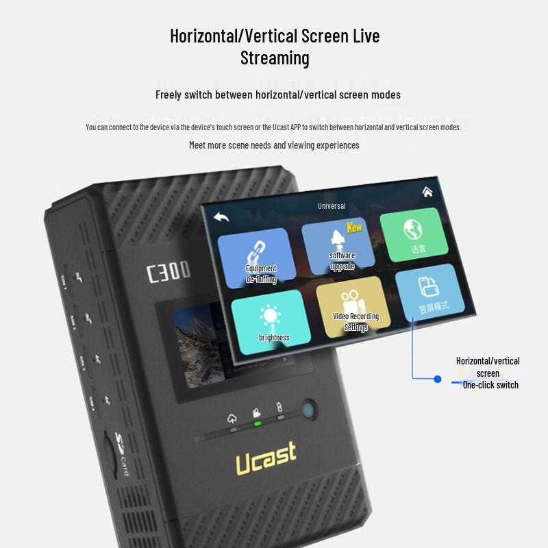 Система прямой трансляции Oton S581 4K с рюкзаком Ucast C300