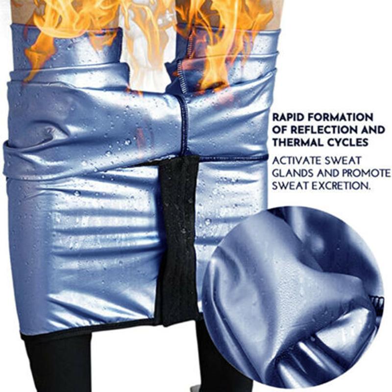 Брюки для сауны для женщин, спортивные леггинсы с высокой талией, компрессионные брюки для похудения, горячие термотренировки, тренировочные капри, брюки для фитнеса, формирователь тела