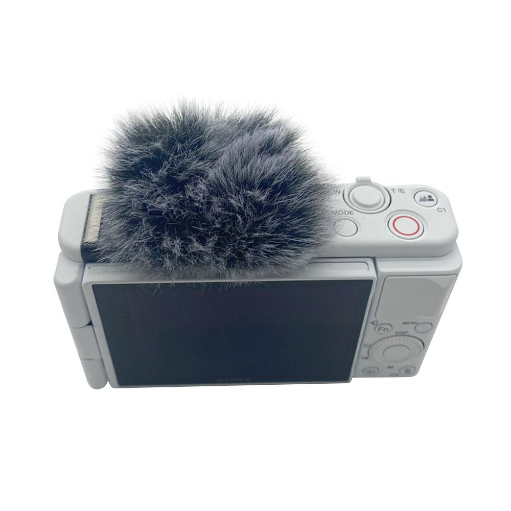 Blue Mantis Dead Cat Hot Shoes And Furry Windscreen For Sony ZV-1 Vlog ZV1F Hot Boots Artifical Fur Windshield For Sony ZVE10