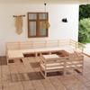 Day and Night - Day and Night Garden Furniture Set 10 Pieces Solid Pine Wood