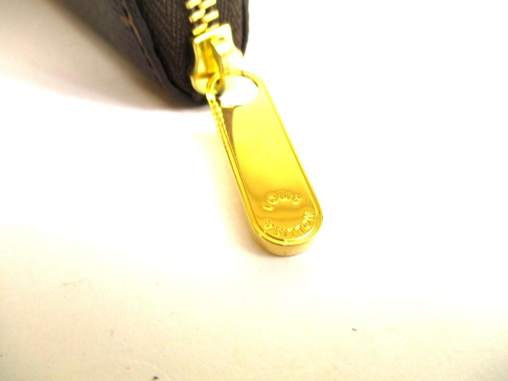 Оригинальный кошелек для монет LOUIS VUITTON Monogram из коричневой кожи #a932  Восстановленный