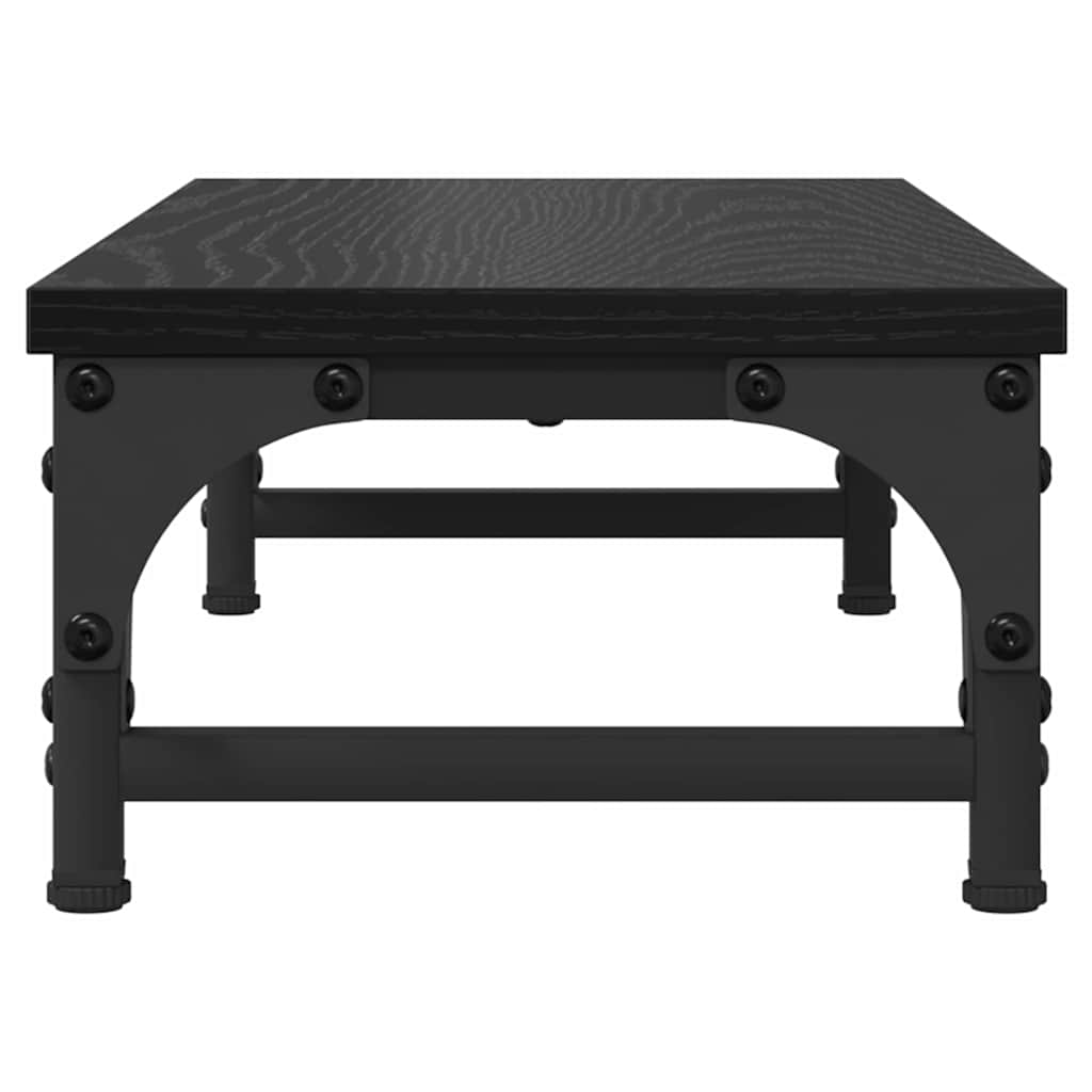 Monitor Stand Black Oak Effect 55 x 23 x 14 cm