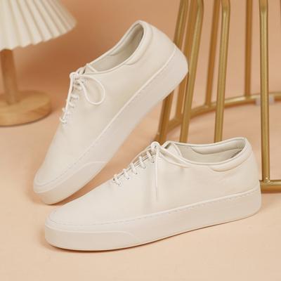 Летние туфли в стиле минимализма в стиле casual на платформе со шнуровкой белые туфли спортивная мода круглая универсальная женская обувь