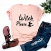 Halloween Thanksgiving Hexenbiest Print ShortSleeved TShirt Aesthetic Graphic Harajuku Top for Women