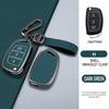 Zinc Alloy Leather Car Folding Key Cover Case Holder Keychain for Hyundai Avante I10 I20 I30 HB20 IX25 IX35/45 TUCSON Accessorie