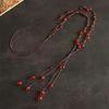 Women's Retro Necklace Long Ancient Style Pendant Lanyard