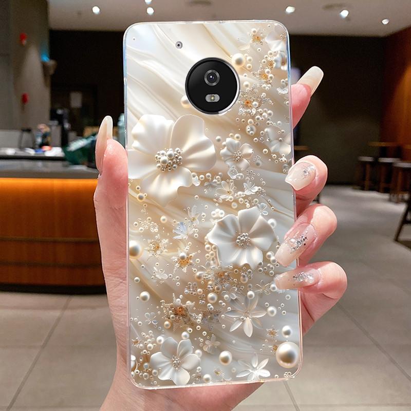 For Motorola Moto G5 Plus Case Clear Luxury Fashion Butterfly Flower Soft TPU Silicone Phone Cover for Motorola G5 Plus G5+ Case