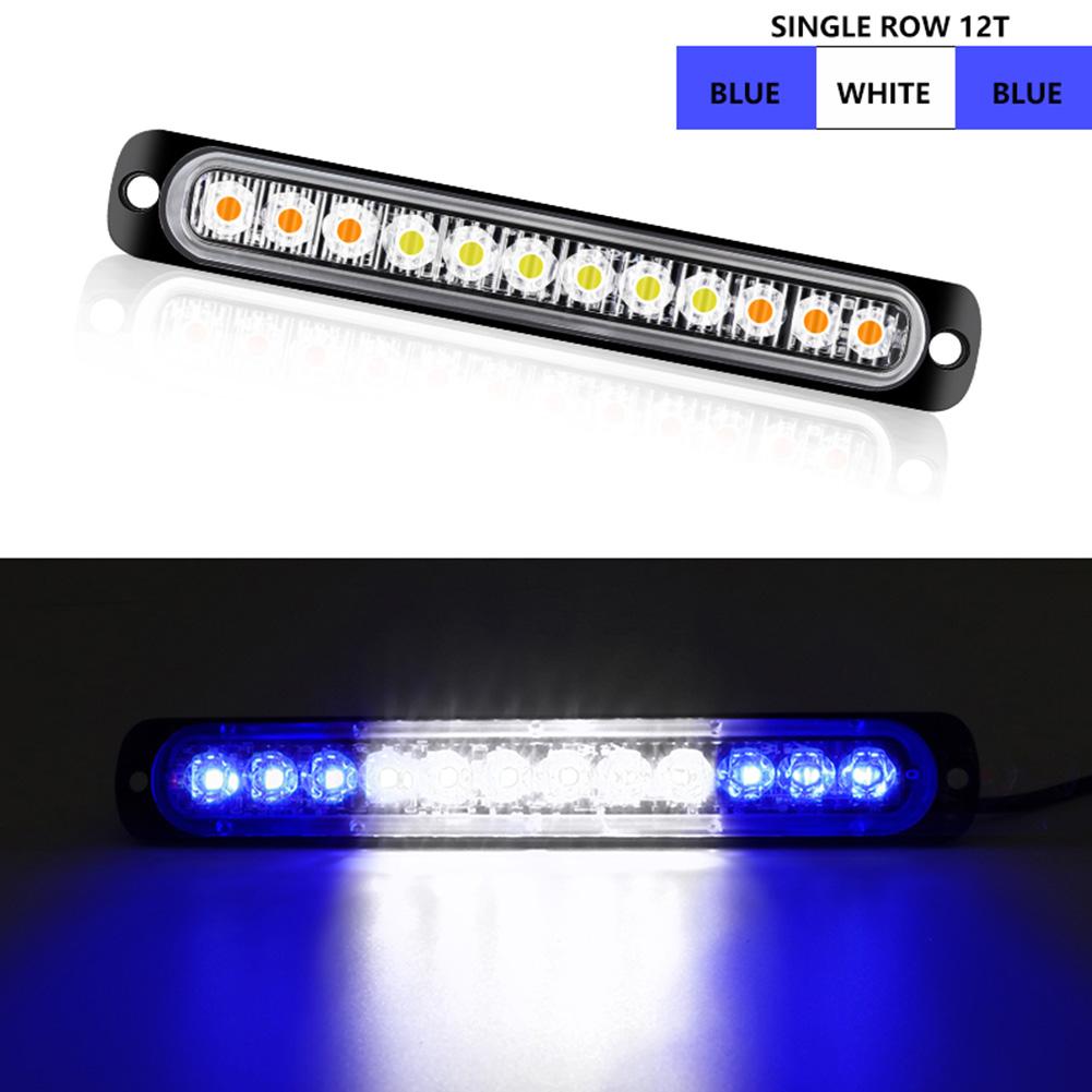 12LED Car Strobe Warning Light Cheap Strobe Grille Flashing Lightbar Truck Car Beacon Lamp Amber Traffic Clearance Light
