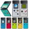 Игровой чехол Gameboy Boy для Samsung Galaxy Z Flip 3 5G Funda ZFlip3, роскошный черный ПК, жесткий противоударный чехол для телефона
