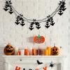 Halloween Decoration Banner Bunting Scary Spider Ghost Bat Hanging Garland Pull Flag Pendant for Halloween Party Home Decor