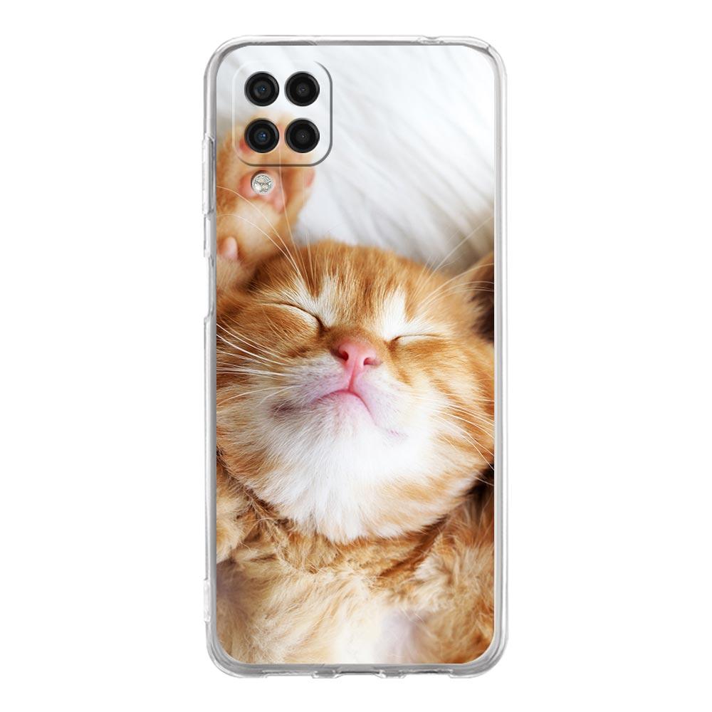 Прозрачный чехол для телефона Samsung Galaxy A13 A51 A71 A21S A12 A11 A31 A52 A41 A23 A53 A73 A32 5G A03S, мягкий чехол с милым рисунком котов
