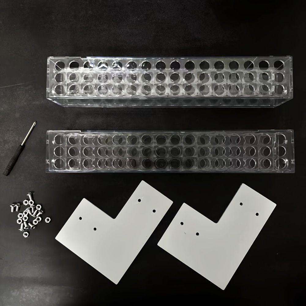 Transparent Stationery Display Shelf 1/2/3/4 Layer Makeup Brush Holder Beauty Salon