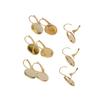 10pcs Tray French Ear Hook, Inner Diameter 10-14Mm Diy Jewelry Accessories Time Gemstone Tray