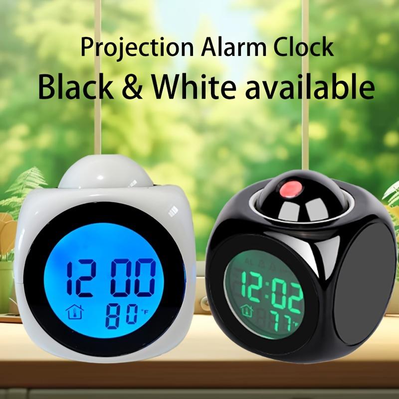 Portable LCD Digital Projection Alarm Clock With USB Cable Screen Display For Living Room Bedroom Home Decoration Timer2