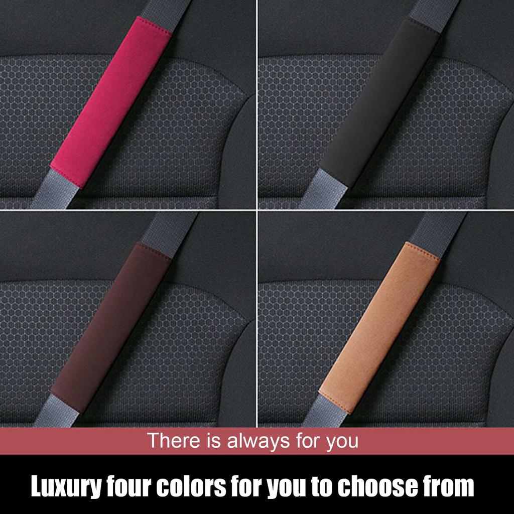 Seat Belt Shoulder Pad Soft Seat Belt Cushion Built-In Anti-Slip Silicone Strip Padded Safety Strap Cushion For Driving Travel