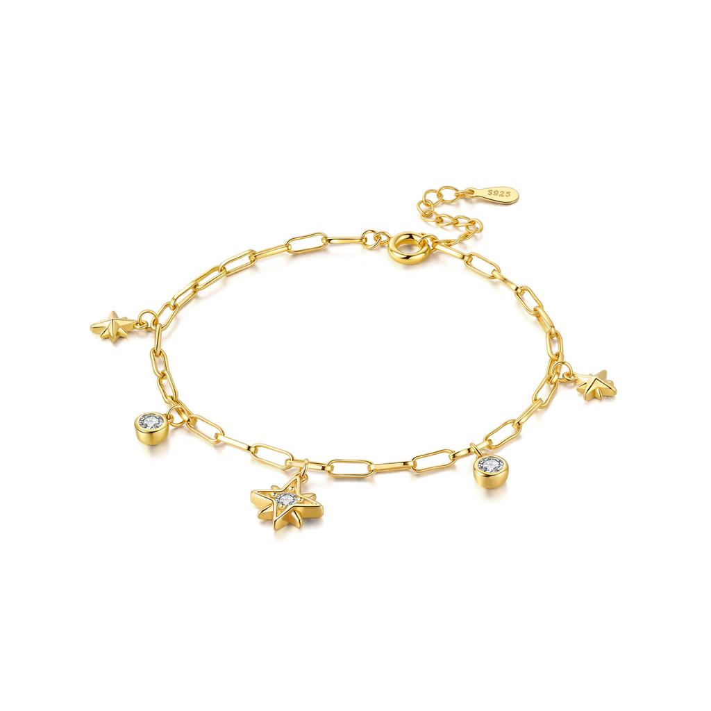 New 925 Silver Rose Gold Double-layer Heart Bracelet Chain Link Women Bracelet Birthday Festival Jewelry Gifts