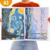 Папка-файл на 60 карманов формата A4 A3, альбом для фотографий, книга для презентаций, для рисунков, эскизов, живописи, хранения документов, органайзер