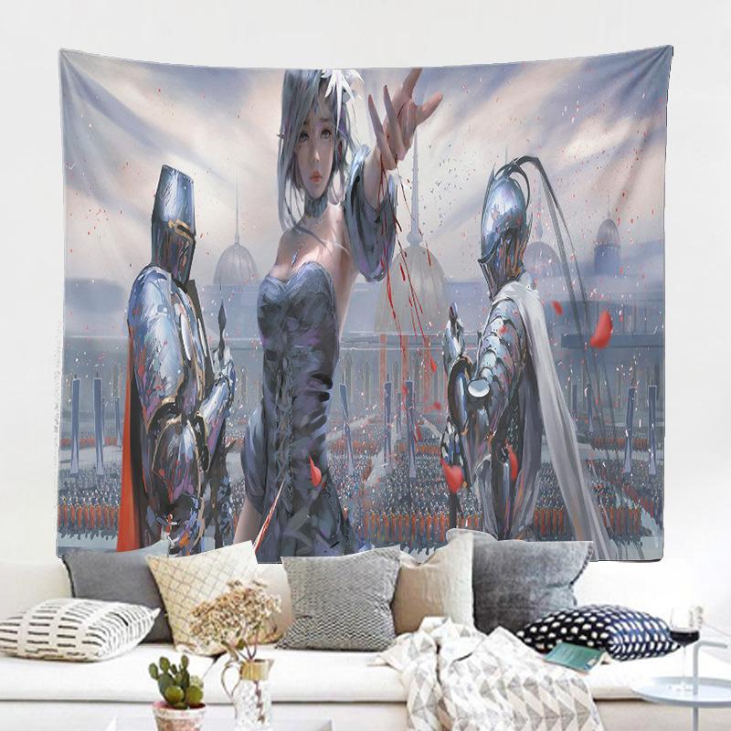 Фон настенная ткань гобелен живопись персонаж мультфильма призрак нож фреска гобелен декоративная живопись