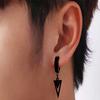 Steel Conical Triangle Men Gothic Earrings Dangle Earrings Korean Style Earrings Stud Earrings
