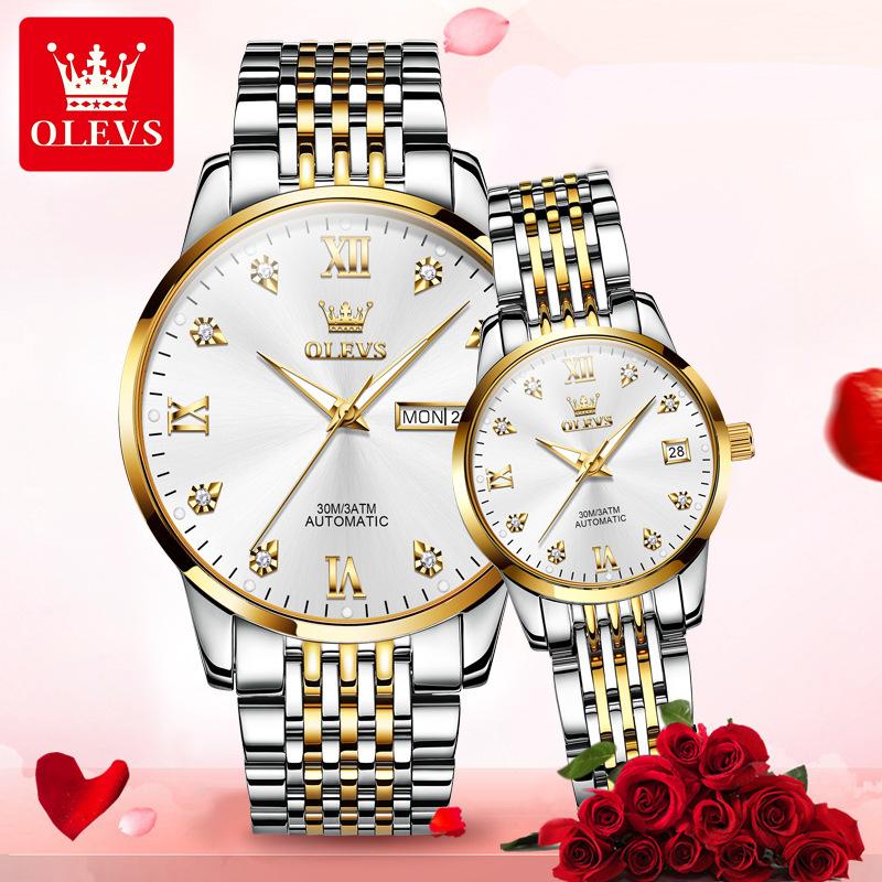 OLEVS Brand Watches Automatic Mechanical Watch Small Students Casual Couple Watch Men's Watch Women's Watch