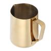 Нержавеющая сталь чашка для вспенивания молока в кофе кувшин со шкалой для домашнего кофе латте артзолото 600 мл