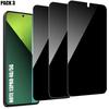 Screen Protector - E.F.Connection - Redmi Note 13 Pro - Pack of 3 - Tempered Glass - Anti-spy
