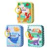 1 Count Cartoon Baby Cloth Book Album with Safety Mirror Soft Cloth Newborn Anniversary Album Multi-color Children's Album Gifts